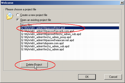  Launch AQL .htpasswd & .htaccess Password Manager, open the Welcome dialog